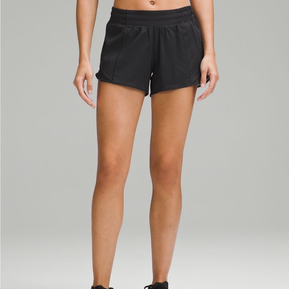 ISO black, white, navy, and maroon size 4 tall (4”) low rise Hotty hot shorts